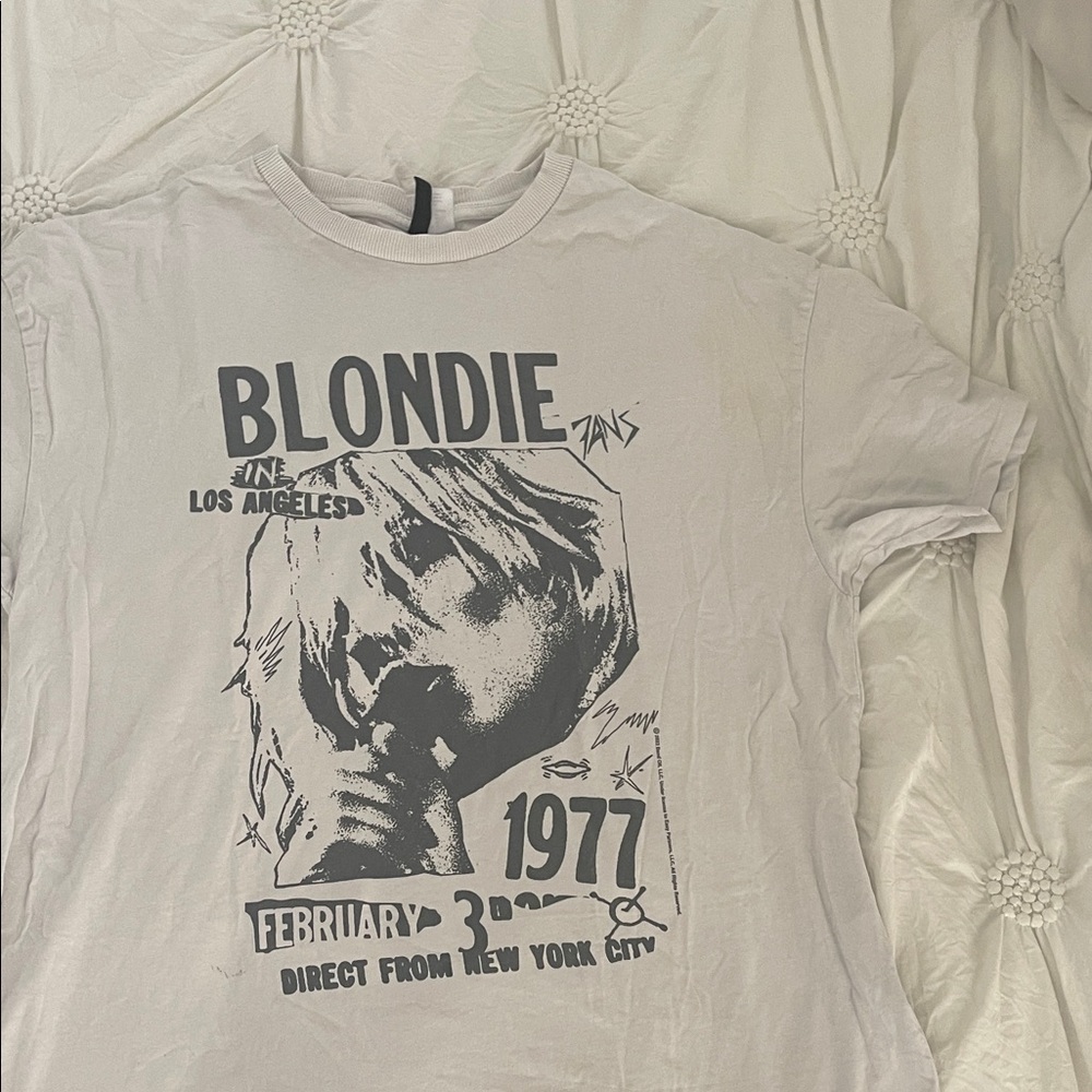 H&M White Crew Neck T-Shirt